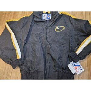 Vintage Logo Ahtletic Pittsburgh Penguins Jacket Full Zipper Mens Size Large